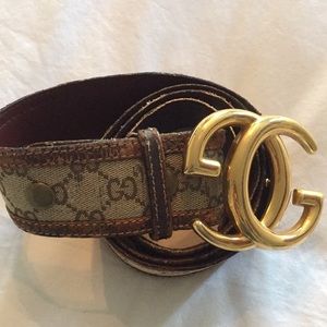 Vintage Gucci Monogram Belt